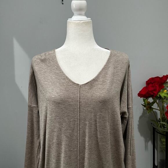 NEW Alexander + David V-Neck Longline Oversized Cozy Soft Tunic Sweater S/M NWT - Picture 5 of 16
